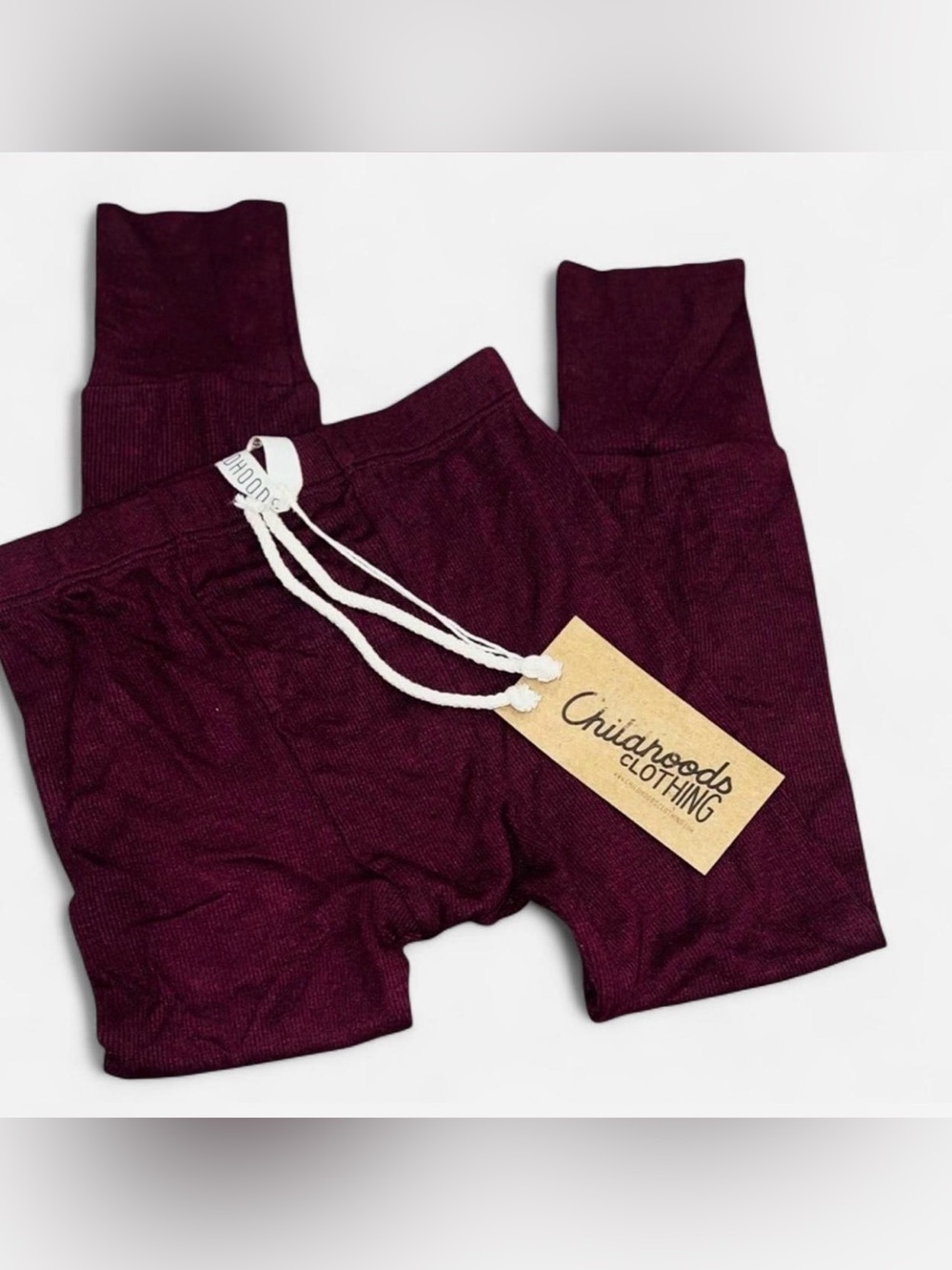 Childhoods Clothing Joggers 5T Maroon Burgundy Kids Pants NWT Made in USA